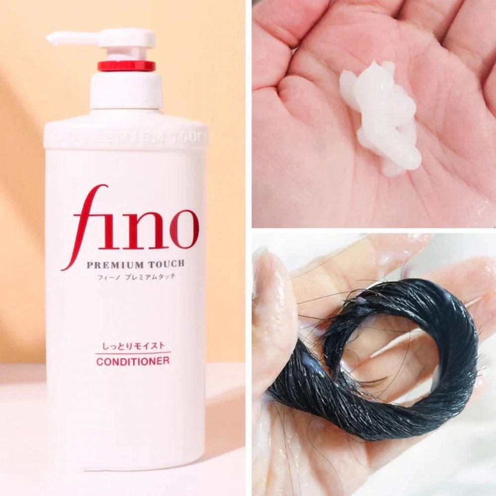 Кондиціонер для для сухого та пошкодженого волосся - FINO SHISEIDO Premium Touch Hair Conditioner, 550 мл - фото N2
