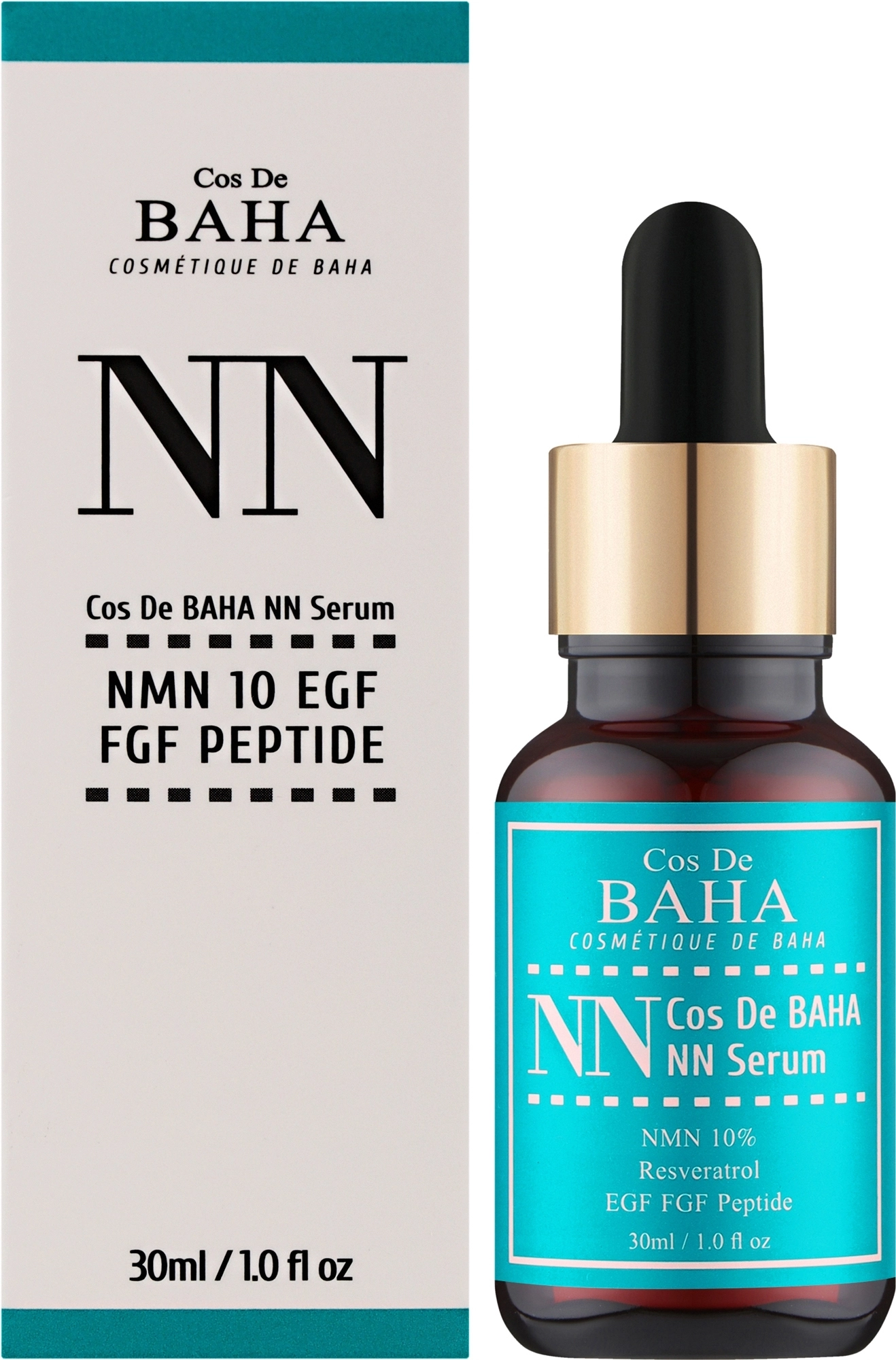 Сироватка з нікотинамідом 10% - Cos De Baha Nicotinamide Mononucleotide NMN 10% Serum (NN), 30 мл - фото N1