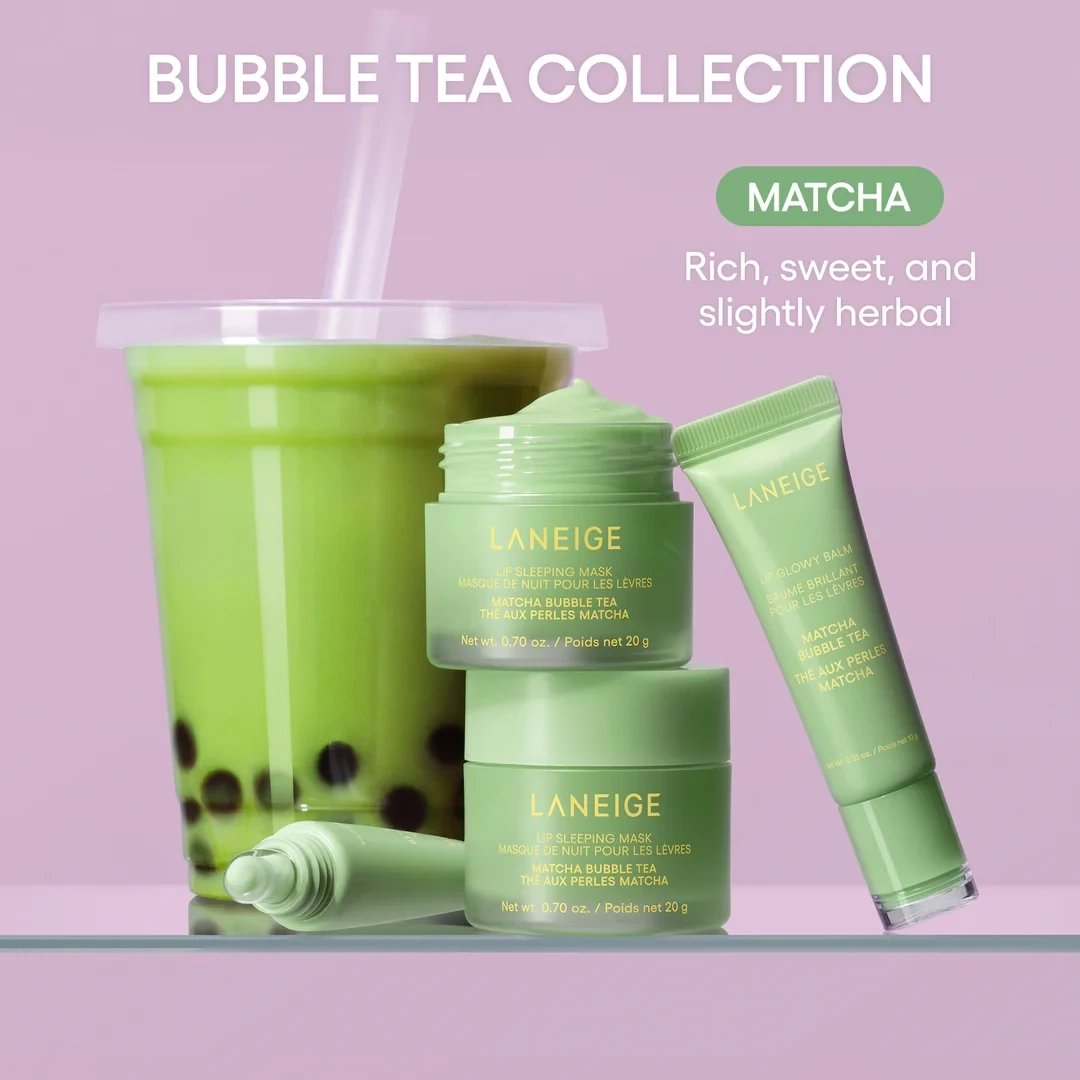 Бальзам для губ сияющий в тубе "Matcha Bubble Teа" - Laneige Lip Glowy Balm Matcha Bubble Teа, 10 г - фото N6
