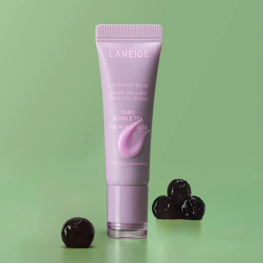 Бальзам для губ сияющий в тубе "Tarо Bubble Teа" - Laneige Lip Glowy Balm Tarо Bubble Teа, 10 г - фото N2