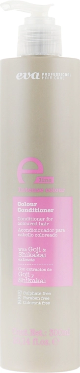 Кондиціонер для фарбованого волосся - Eva Professional E-Line Colour Conditioner, 300 мл - фото N1