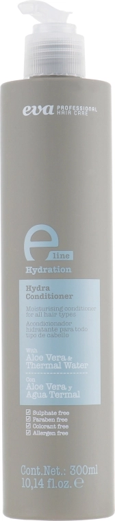 Кондиціонер для зволоження волосся - Eva Professional E-line Hydra Conditioner, 300 мл - фото N1