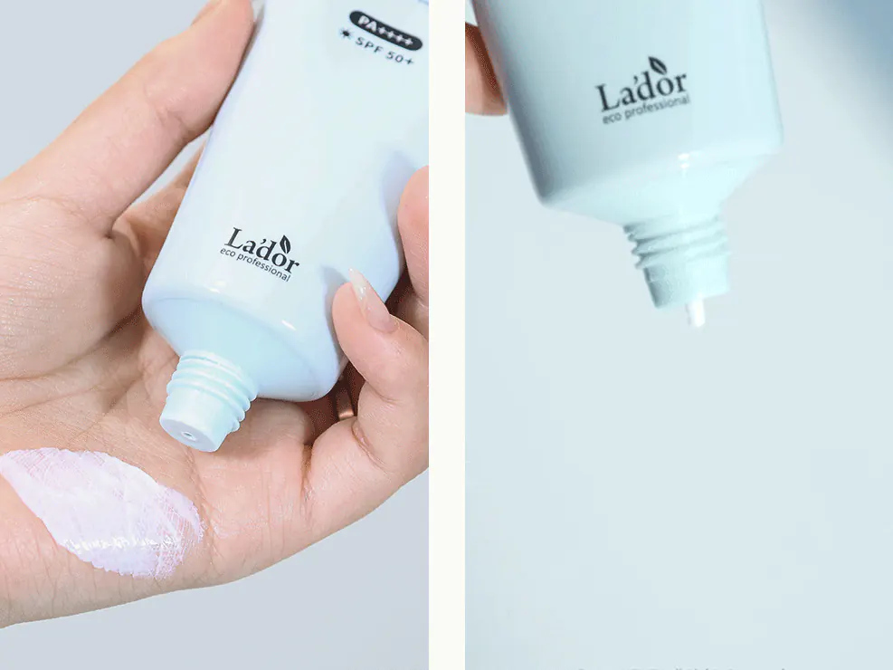 Текстура спф-крему La'dor Tamanu Mild Sunscreen SPF 50+ PA++++