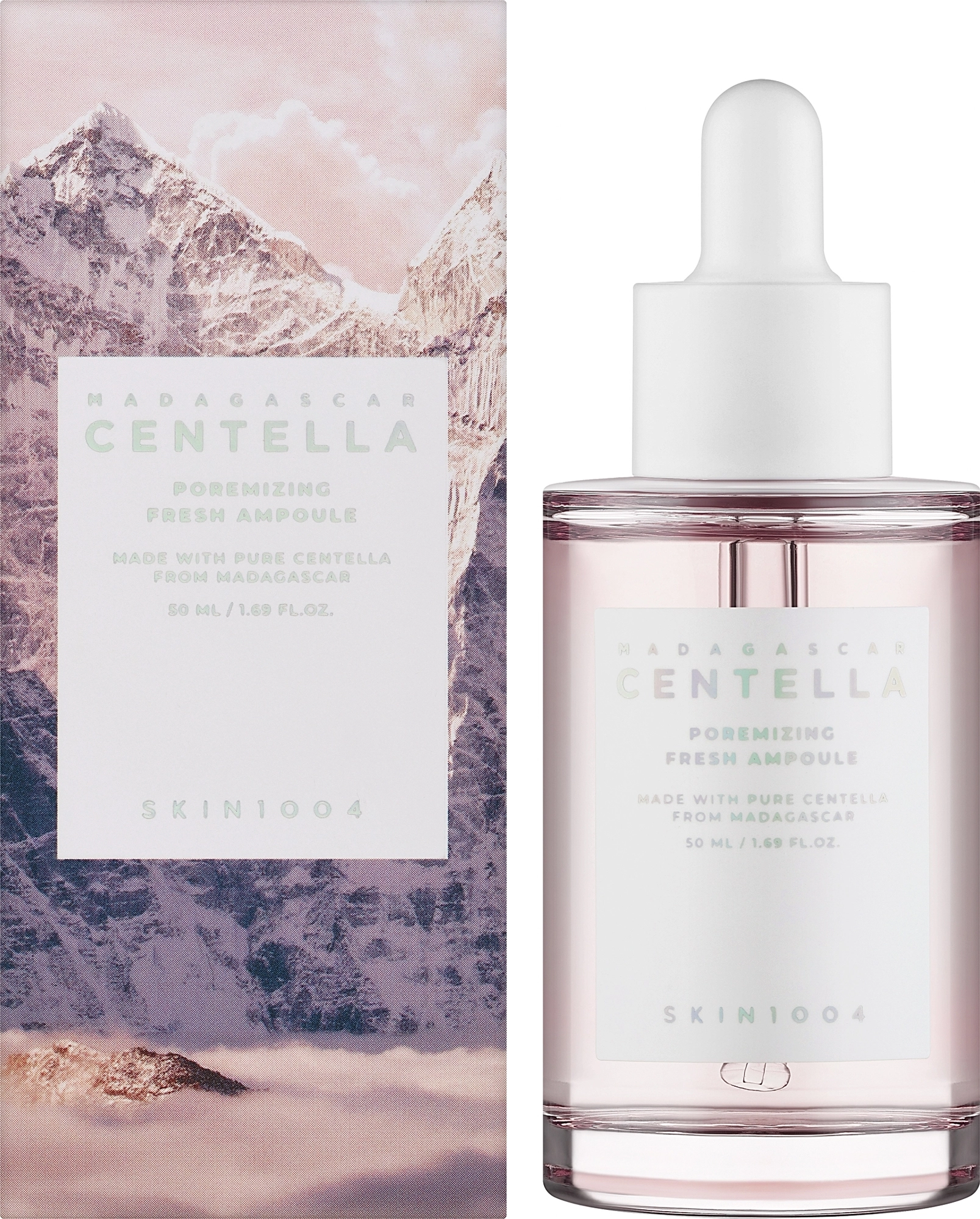Сироватка для звуження пор з центеллою та рожевою сіллю - SKIN1004 Madagascar Centella Poremizing Fresh Ampoule, 50 мл - фото N1