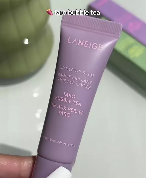 Оттеночный бальзам для губ Laneige Lip Glowy Balm Tarо Bubble Teа