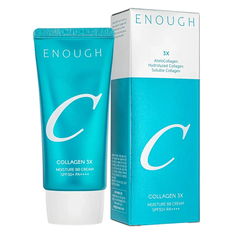 Тональный крем для лица с коллагеном - Enough Collagen 3X Moisture BB Cream, 50 мл - фото N1
