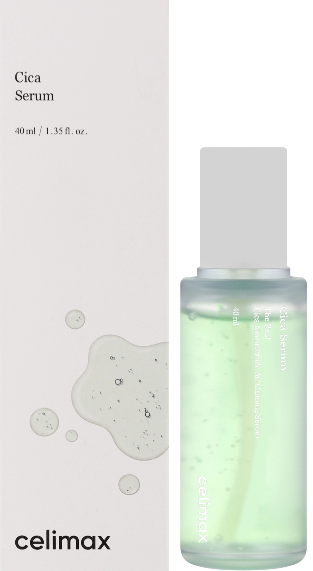 Успокаивающая сыворотка с центеллой и ниацинамидом - Celimax Cica Niacinamide AC Calming Serum, 40 мл - фото N1