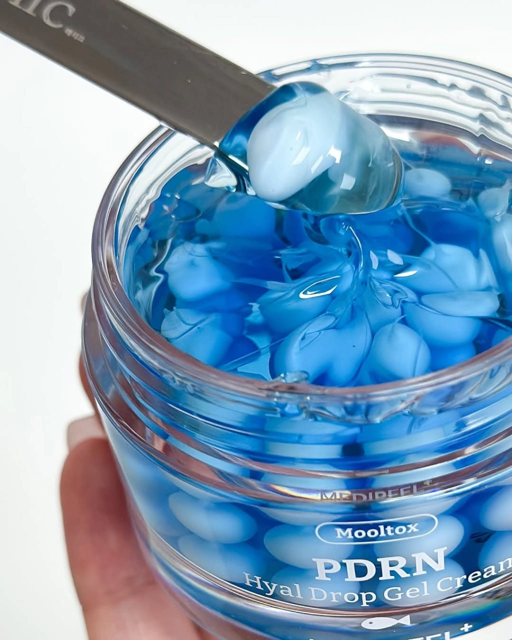 Зволожуючий крем-гель із PDRN - Medi peel Mooltox PDRN Hyal Drop Gel Cream, 50 г - фото N5