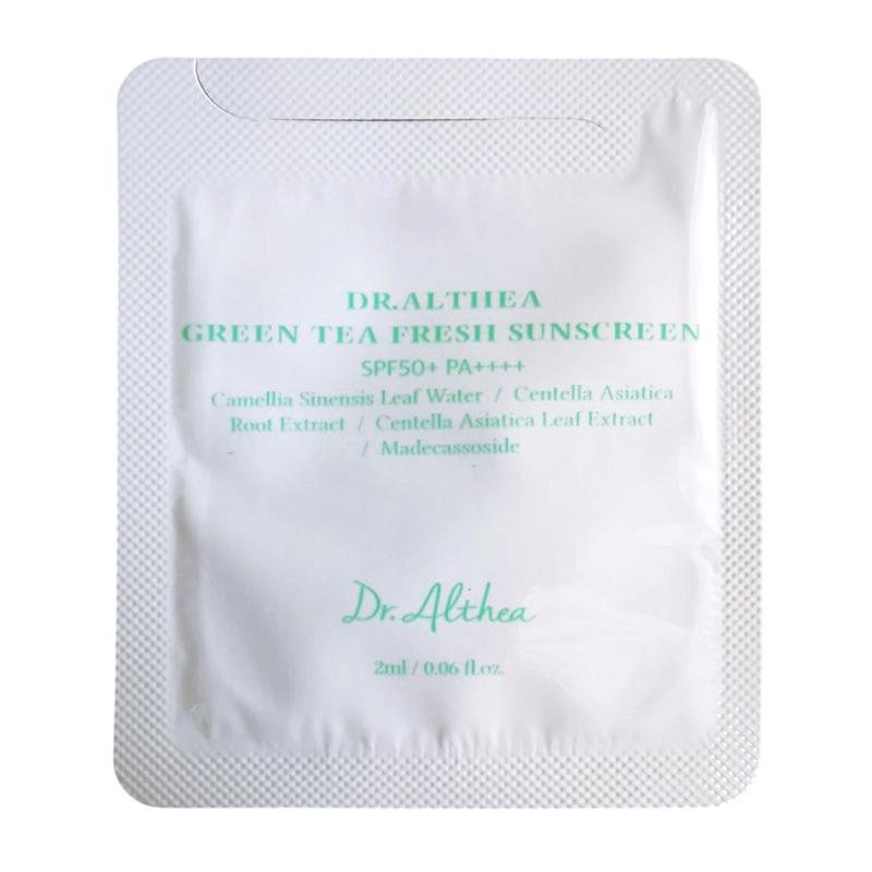 ПРОБНИК Освіжаючий сонцезахисний крем з зеленим чаєм - Dr. Althea Green Tea Fresh Sunscreen, 2 мл - фото N1