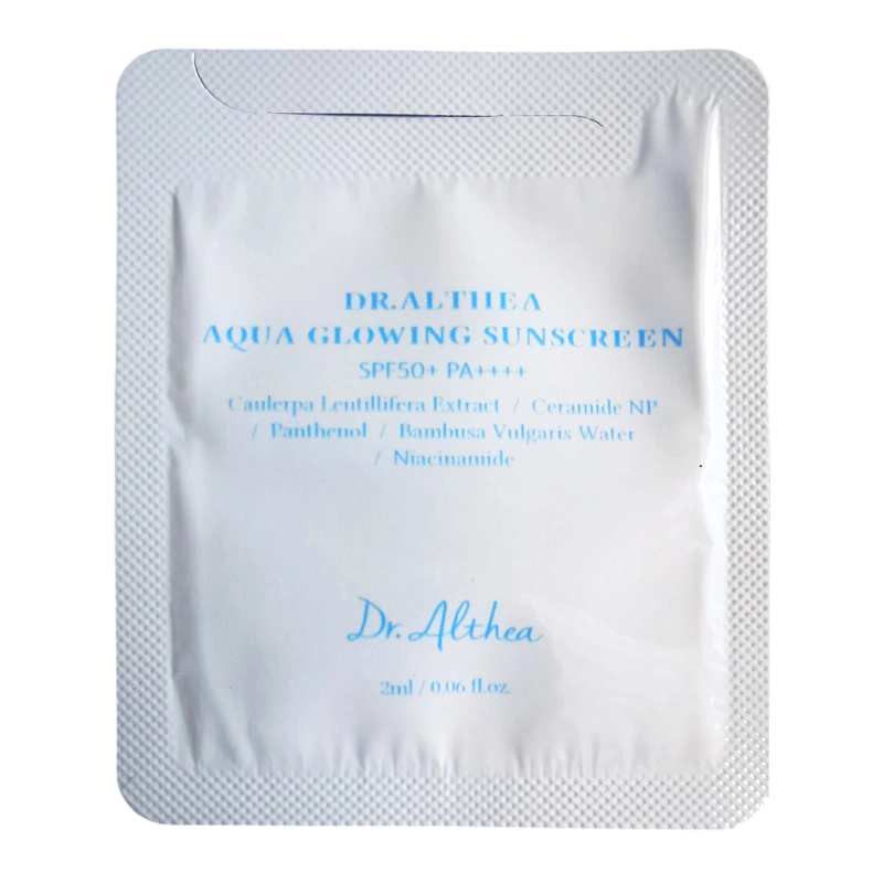 ПРОБНИК Сонцезахисний крем зволожуючий - Dr. Althea Aqua Glowing Sunscreen, 2 мл - фото N1