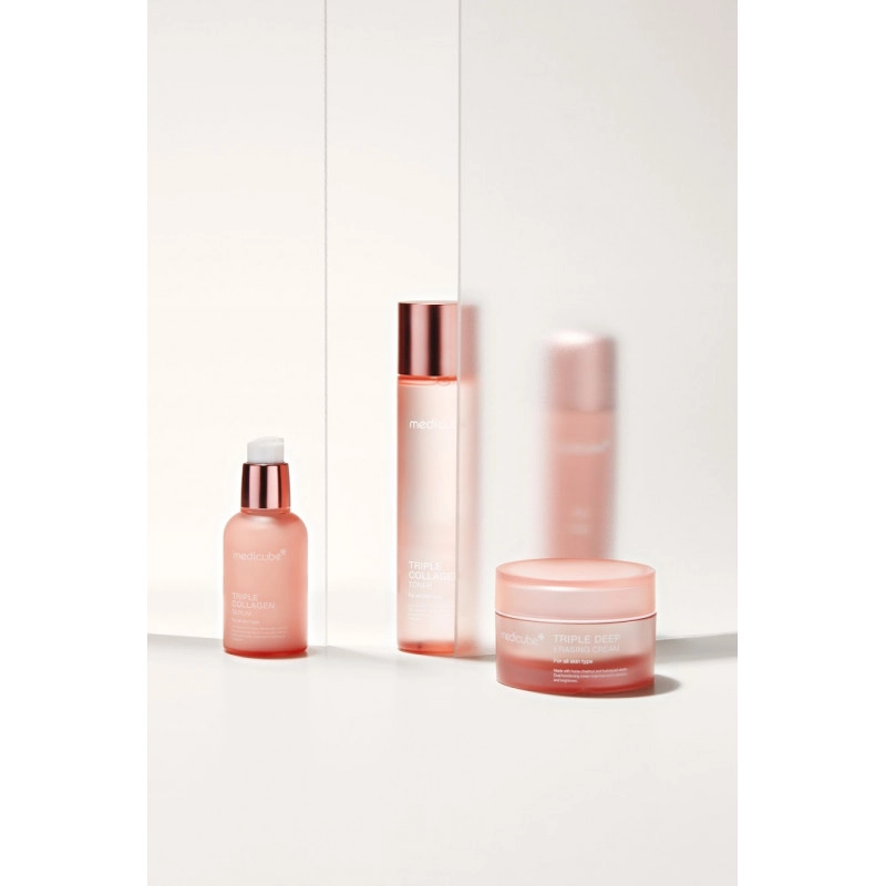Сироватка зволожуюча з колагеном та гіалуроновою кислотою - MEDICUBE Triple Collagen Serum, 55 мл - фото N3