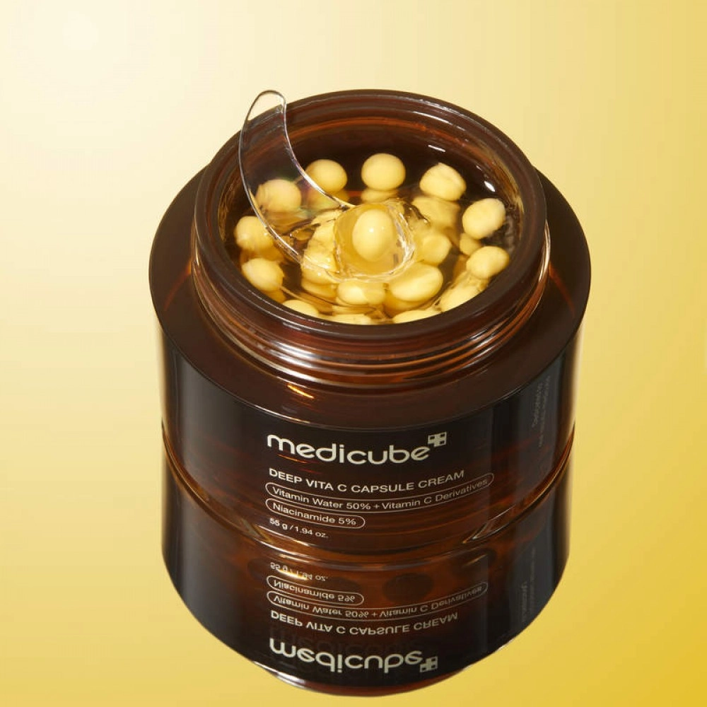 Крем осветляющий с витамином С - MEDICUBE Deep Vita C Capsule Cream, 55 мл - фото N2