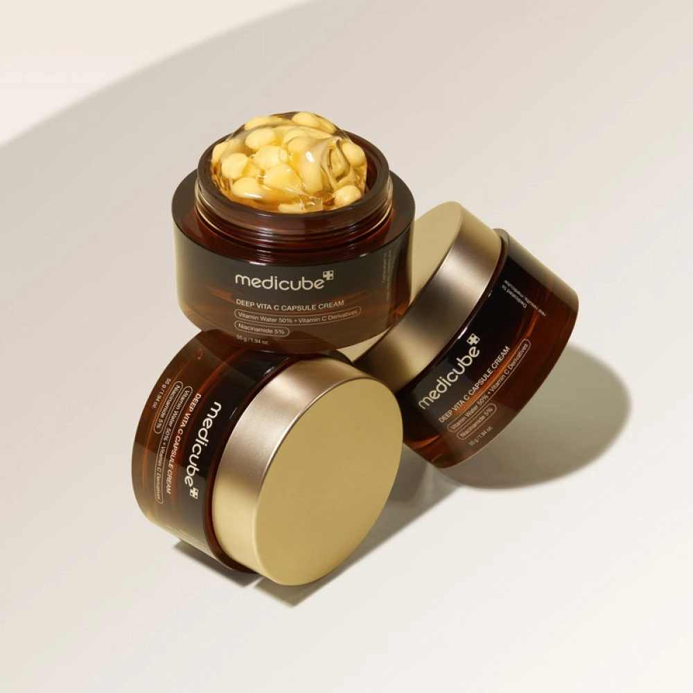 Крем осветляющий с витамином С - MEDICUBE Deep Vita C Capsule Cream, 55 мл - фото N4