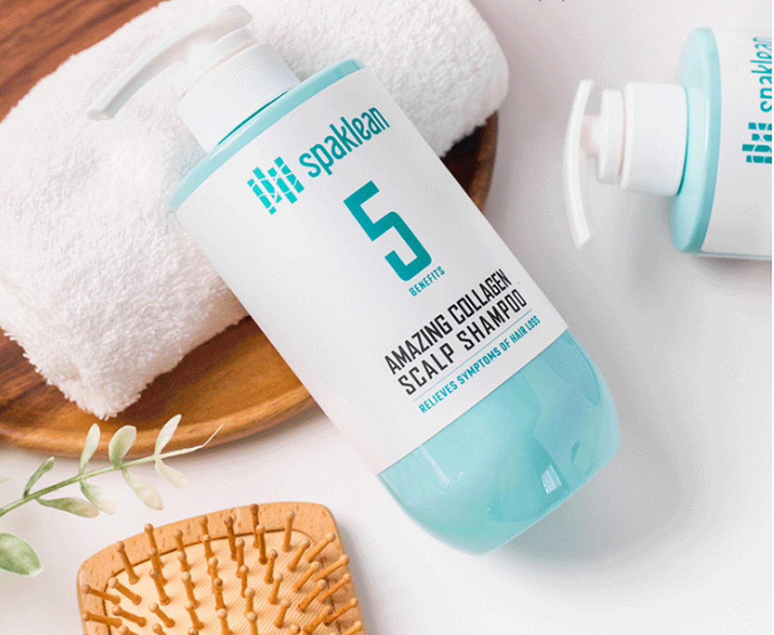 Шампунь увлажняющий с коллагеном - SPAKLEAN Amazing Collagen Scalp Shampoo, 500 мл - фото N3