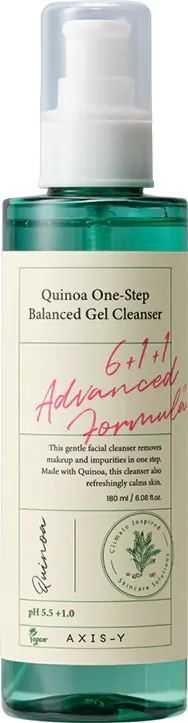 Универсальный гель для умывания с киноа - AXIS-Y Quinoa One Step Balanced Gel Cleanser, 180 мл - фото N1