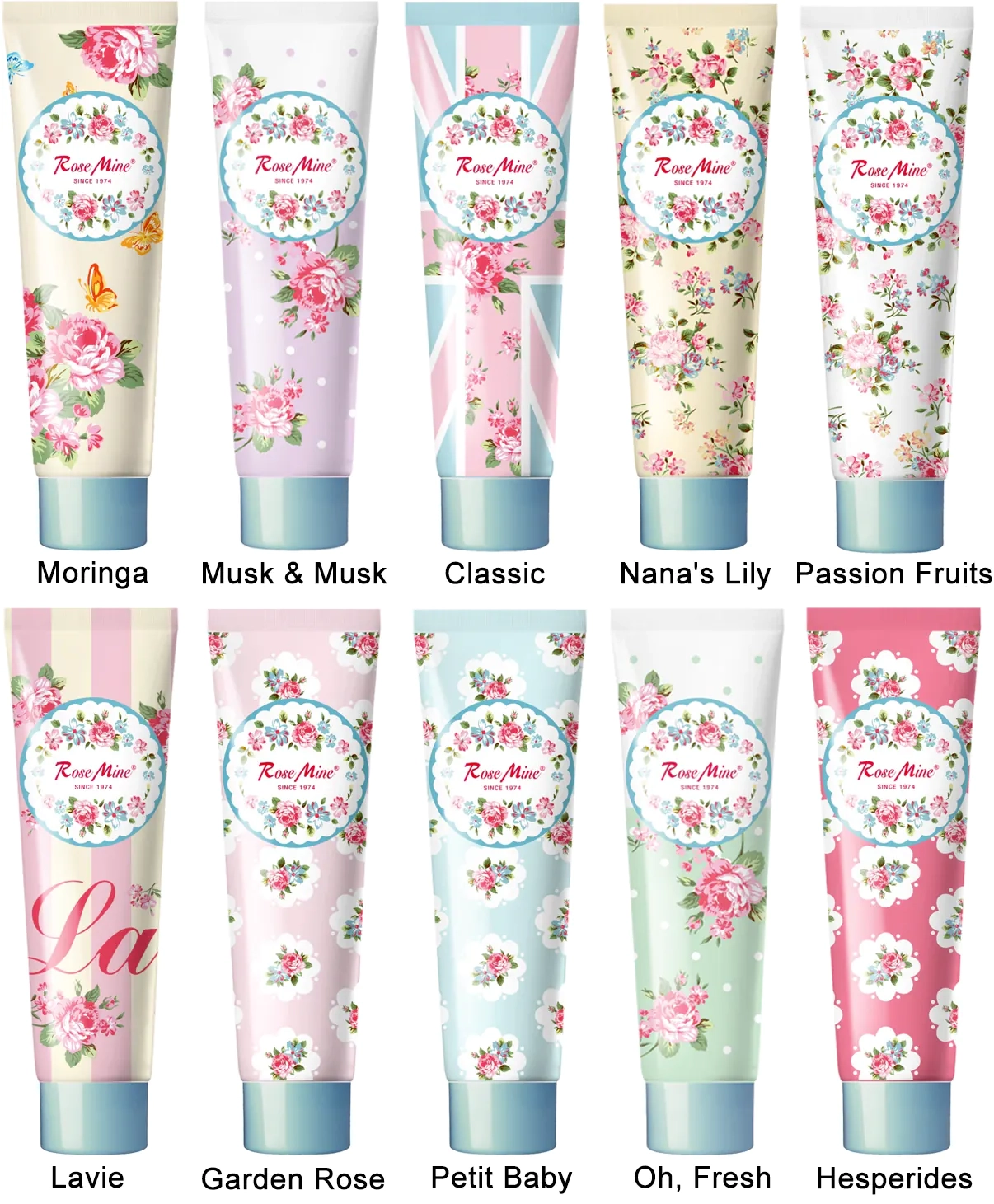 Парфюмированные крема для рук Kiss by Rosemine Perfumed Hand Cream