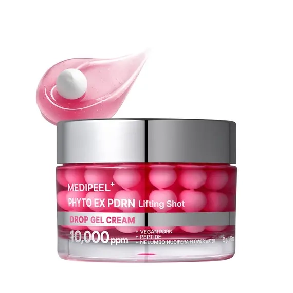 Крем-гель с пептидами и PDRN - Medi peel Phyto Ex PDRN Lifting Shot Drop Gel Cream, 50 мл - фото N3