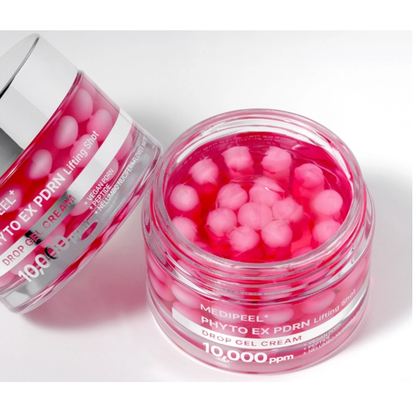 Крем-гель с пептидами и PDRN - Medi peel Phyto Ex PDRN Lifting Shot Drop Gel Cream, 50 мл - фото N4