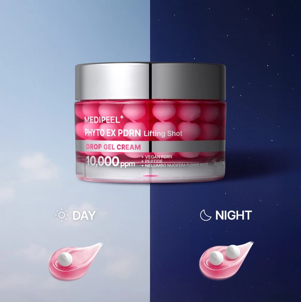 Крем-гель с пептидами и PDRN - Medi peel Phyto Ex PDRN Lifting Shot Drop Gel Cream, 50 мл - фото N2