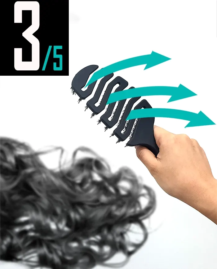 Сушка волосся продувною скелетною щіткою SPAKLEAN Amazing Flex Brush