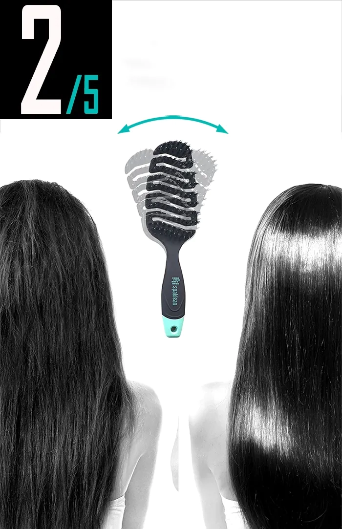 Розплутування волосся щіткою SPAKLEAN Amazing Flex Brush