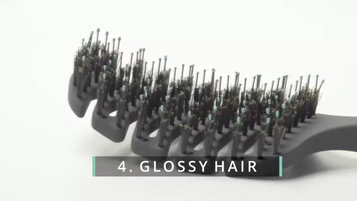 Блиск локонів після щітки SPAKLEAN Amazing Flex Brush