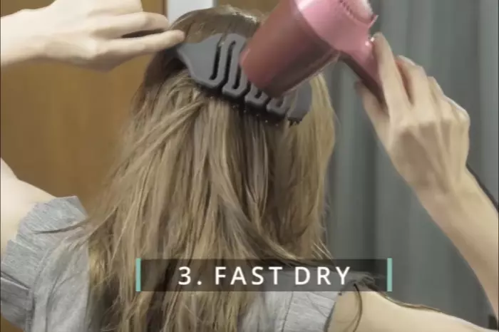 Сушка волосся продувною скелетною щіткою SPAKLEAN Amazing Flex Brush