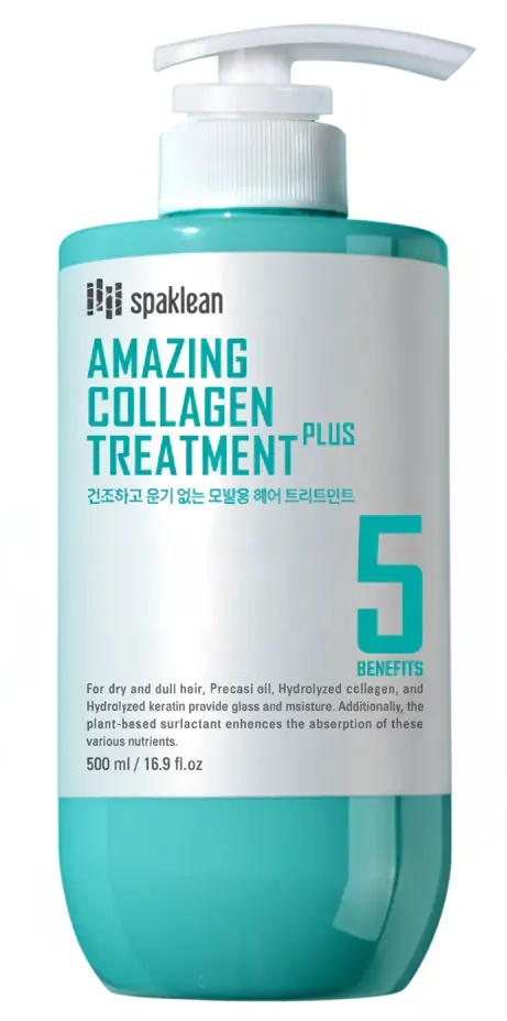 Бальзам для волосся з колагеном - SPAKLEAN Amazing Collagen Treatment Plus, 500 мл - фото N1