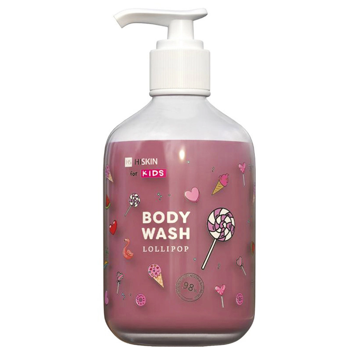 Детский гель для душа с ароматом леденцов - HiSkin Kids BODY WASH Lollipop, 400ml - фото N1