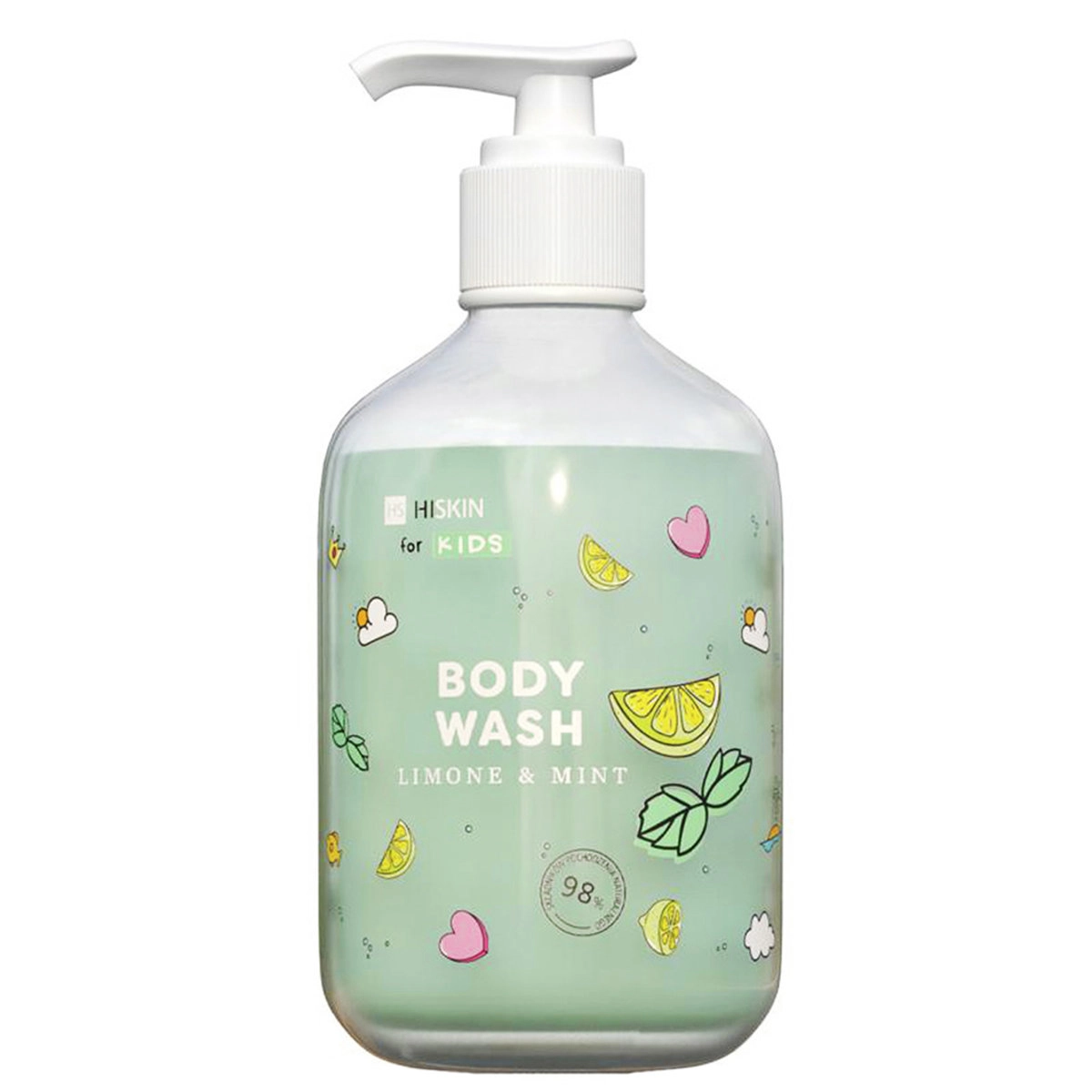 Дитячий гель для душу з ароматом лимона та м'яти - HiSkin Kids BODY WASH Limone & Mint, 400 мл - фото N1