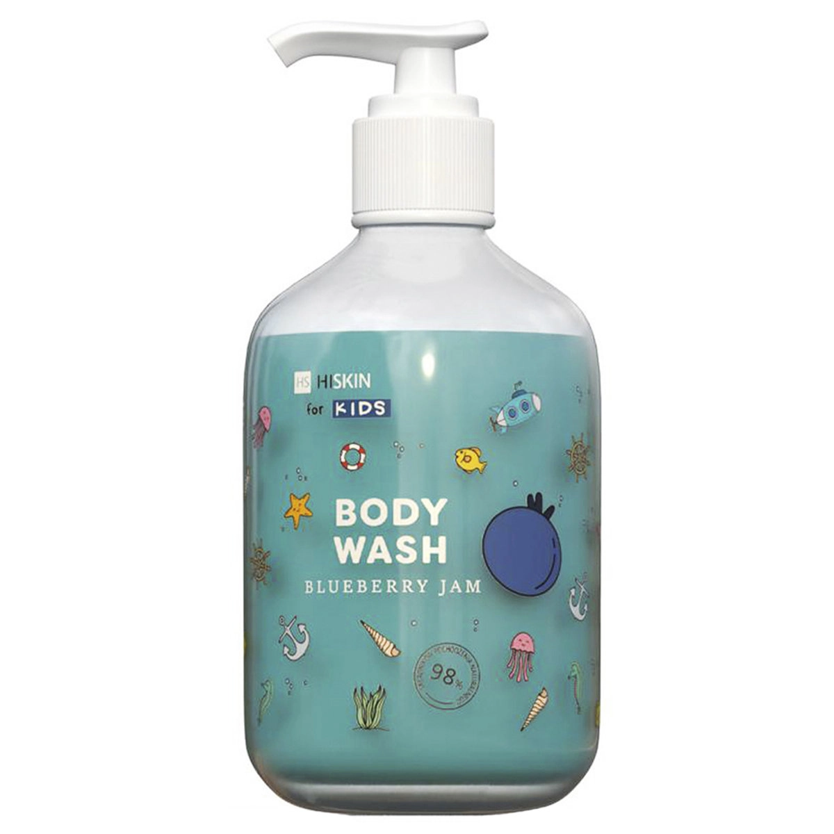 Дитячий гель для душу "Чорничний джем" - HiSkin Kids BODY WASH Blueberry Jam, 400 мл - фото N1