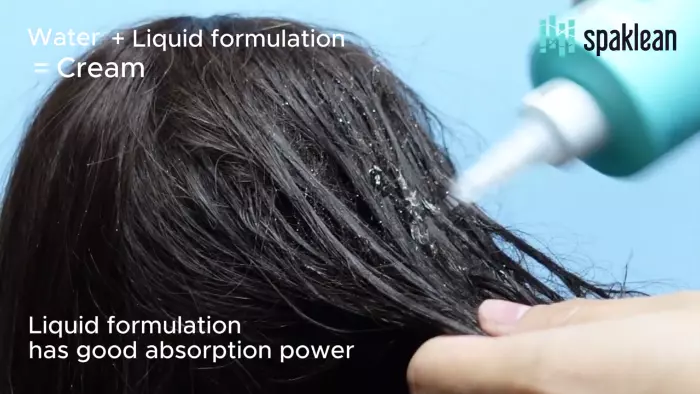 Текстура филлера для волос SPAKLEAN Amazing Collagen Aqua Treatmen