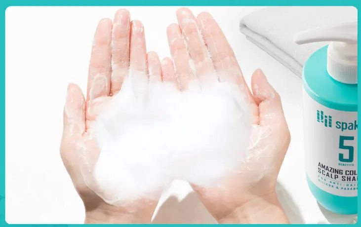 Облильная пена шампуня SPAKLEAN Amazing Collagen Scalp Shampoo