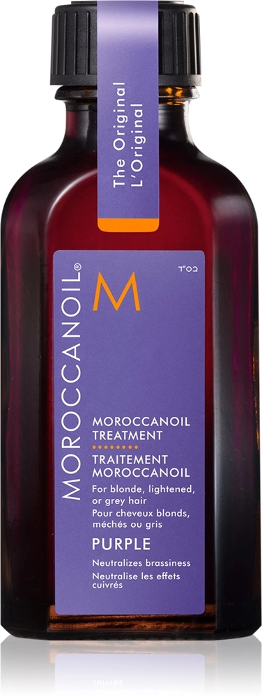 Олія з фіолетовим пігментом для світлого та освітленого волосся - Moroccanoil Treatment Oil Purple, 25 мл - фото N1