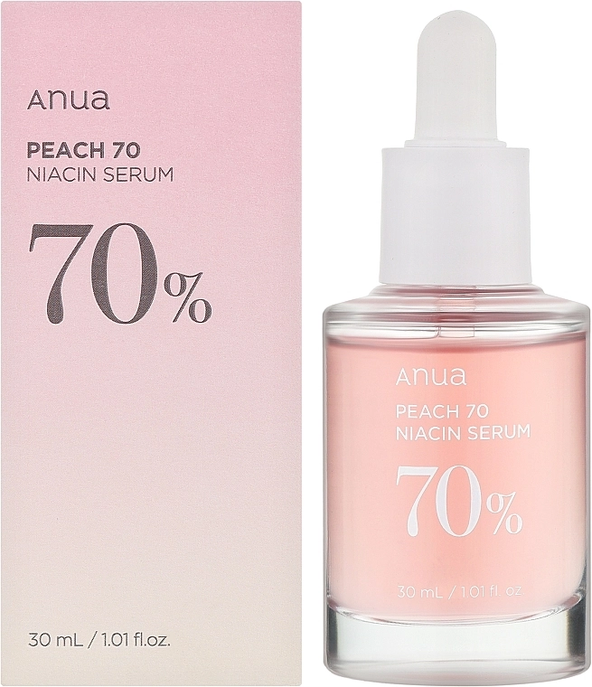 Сироватка для обличчя з ніацинамідом - ANUA Peach 70% Niacinamide Serum, 30 мл - фото N2