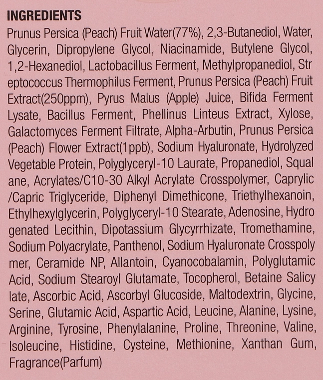 Зволожуючий тонік-есенція з екстрактом персика 77% - ANUA Peach 77% Niacin Essence Toner, 250 мл - фото N3