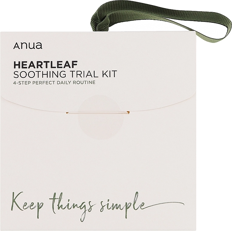Заспокійливий набір для обличчя з хайттюйнією - ANUA Heartleaf Soothing Trial 4-Step Kit, (toner/40ml + pad/2pcs + ser/10ml + lot/20ml) - фото N1