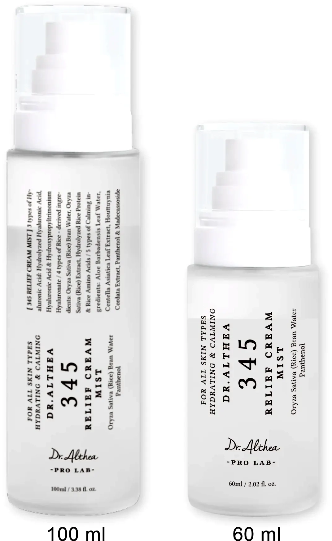 Різні об'єми міста для обличчя Dr. Althea 345 Relief Cream Mist