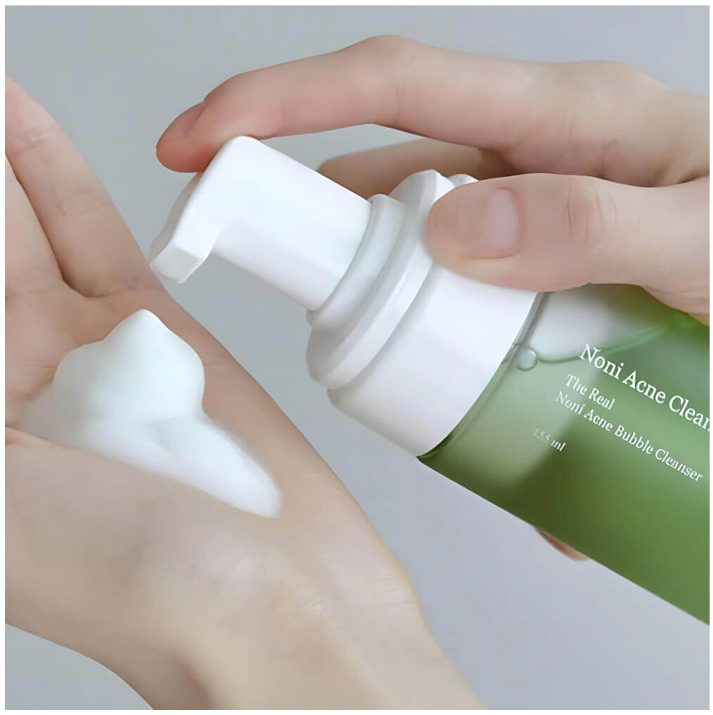 Пінка для вмивання проти акне з ноні - Celimax The Real Noni Acne Bubble Cleanser, 155 мл - фото N2