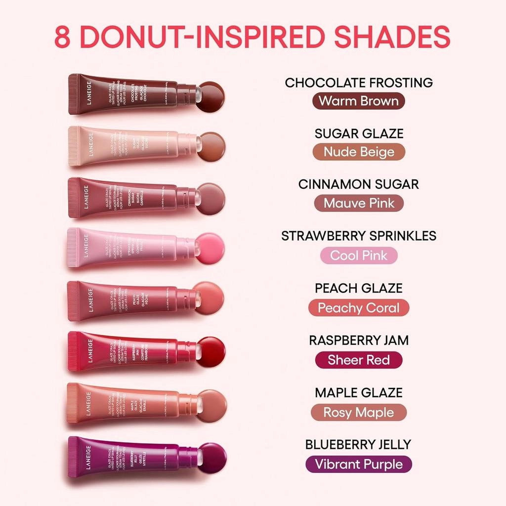 Тинт-сыворотка для губ "Прозрачный красный" - Laneige Glaze Craze Tinted Lip Serum Rasberry Jam, 12 г - фото N4