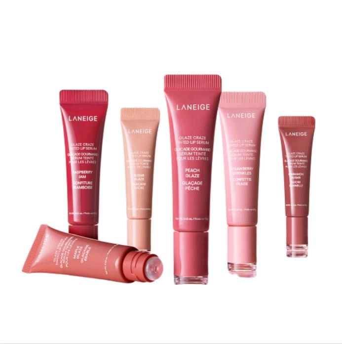 Тинт-сыворотка для губ "Холодный розовый" - Laneige Glaze Craze Tinted Lip Serum Strawberry Sprinkles, 12 г - фото N6