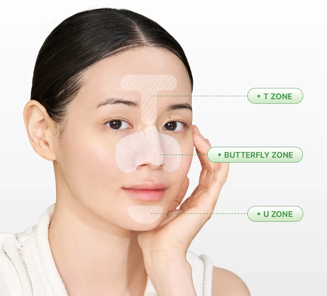 Зоны использования Dr. Althea Premium Quick Step Sebum Cleanser