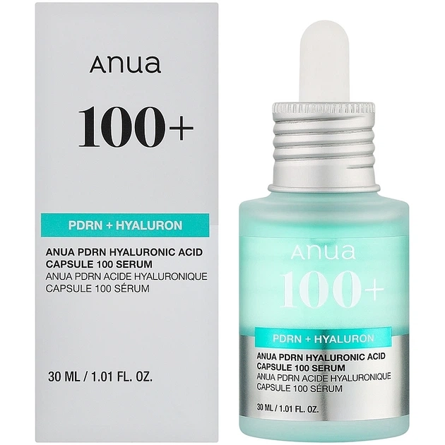 Сыворотка для сияния кожи с полинуклеотидами - ANUA PDRN Hyaluronic Acid Capsule 100 Serum, 30 мл - фото N2
