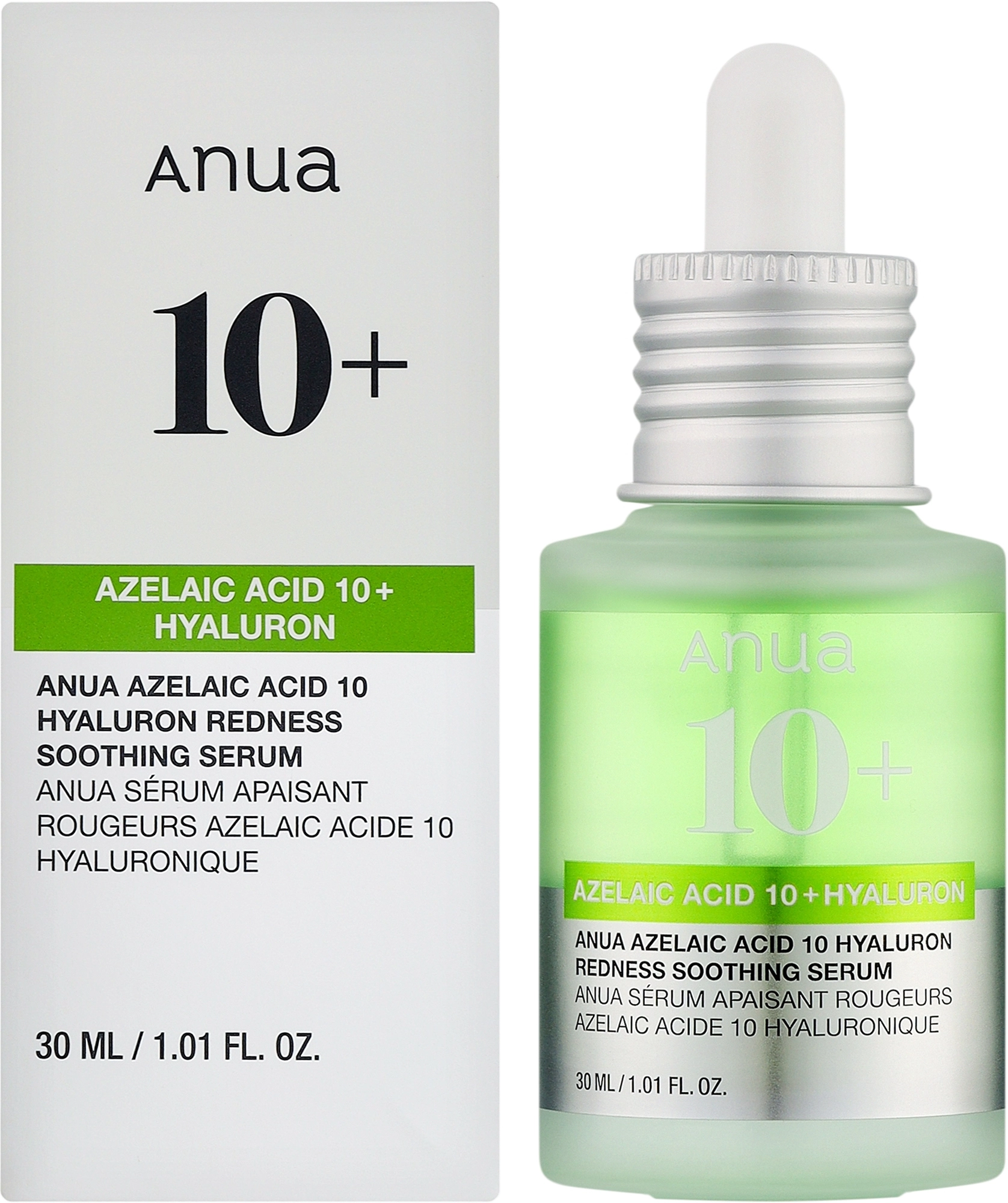 Сыворотка с азелаиновой кислотой 10% - ANUA Azelaic Acid 10 Hyaluron Redness Soothing Serum, 30 мл - фото N1