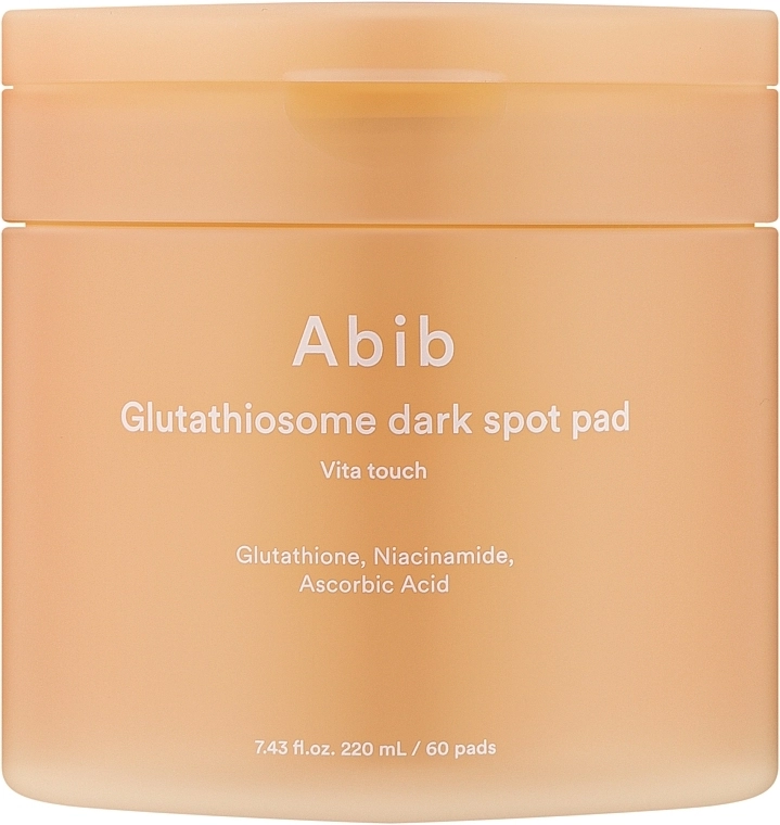 Увлажняющие и осветляющие пэды для лица - ABIB Glutathiosome Dark Spot Pad Vita Touch, 60 pads - фото N1