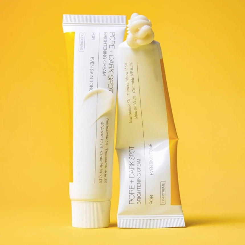 Крем против пигментации с ниацинамидом и церамидами - Celimax Pore+Dark Spot Brightening Cream, 35 мл - фото N5