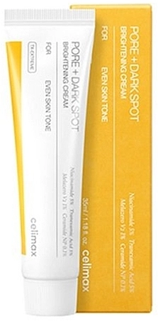 Крем против пигментации с ниацинамидом и церамидами - Celimax Pore+Dark Spot Brightening Cream, 35 мл - фото N2