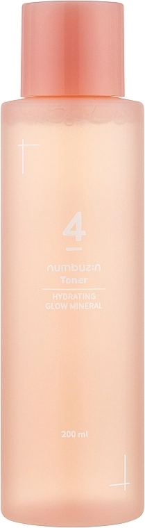 Увлажняющий минеральный тонер для лица - NUMBUZIN No.4 Hydration Glow Mineral Toner, 200 мл - фото N1