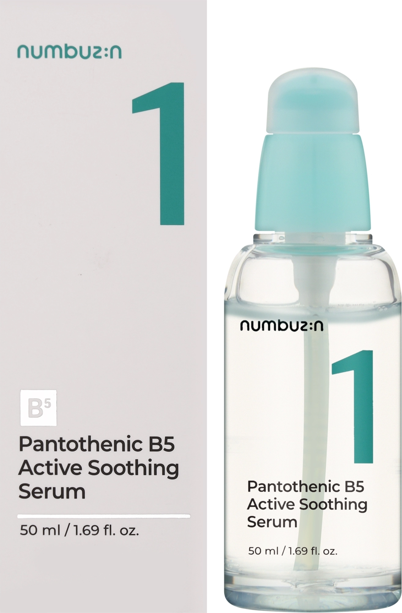 Успокаивающая сыворотка для лица - NUMBUZIN No.1 Pantothenic B5 Active Soothing Serum, 50 мл - фото N1