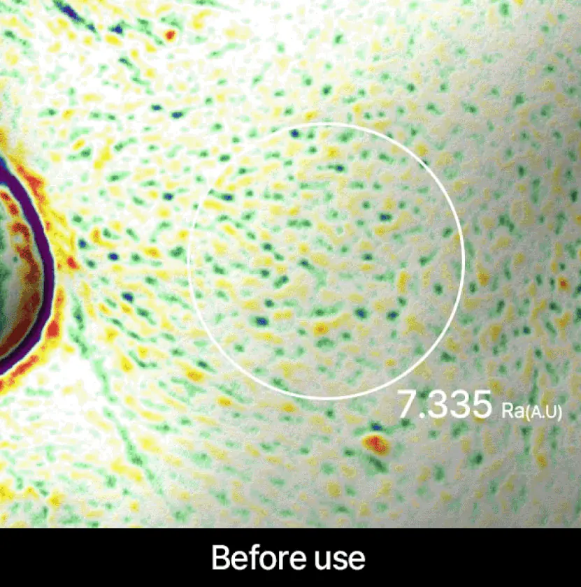 Покращення текстури шкіри після маски APOTHE Red Capsule Pro-Collagen Lifting Mask